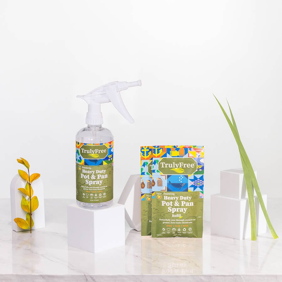 Heavy Duty Pot and Pan Spray Foaming (2 pack) Truly Free